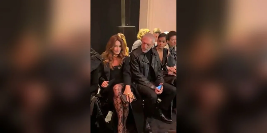 «Χαμός» με το «καρφωμένο» βλέμμα του Βενσάν Κασέλ στους μηρούς της Κάρλα Μπρούνι! (βίντεο)