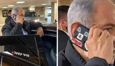 Ο Μ.Νετανιάχου εμφανίστηκε με κινητό που είχε κλεισμένη την κάμερα με ταινία