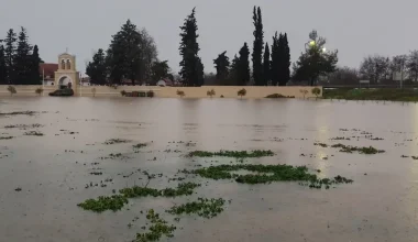 Κακοκαιρία Kristin: Προειδοποιητικό μήνυμα σε Μελέτη και Ήφαιστο Ροδόπης για υπερχείλιση ποταμών