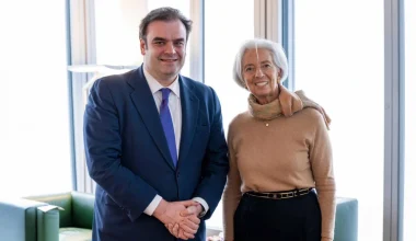 Συνάντηση Κ.Πιερρακάκη – Κ.Λαγκάρντ: «Θέλουμε μια ισχυρή ευρωζώνη»