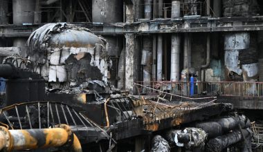 Βίντεο: Καταστράφηκε ολοκληρωτικά ο θερμοηλεκτρικός σταθμός του Κιέβου