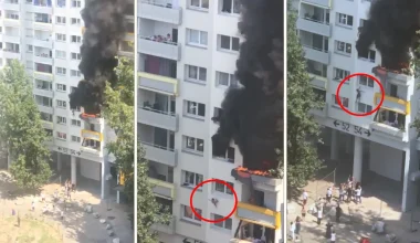 Βίντεο: Δύο παιδιά πέφτουν από ύψος 9 μέτρων σε φλεγόμενο κτίριο στην Γκρενόμπλ και σώζονται από το πλήθος