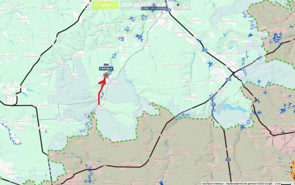 Οι Ρώσοι κατέλαβαν το Τορέτσκογιε δυτικά της Κονσταντινόβκα