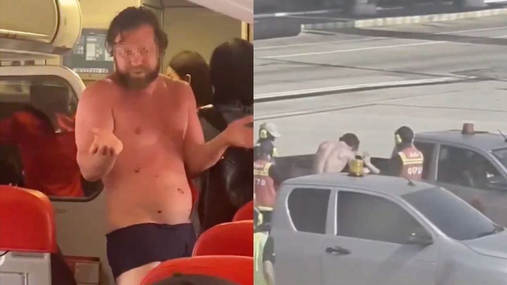 Ένταση σε πτήση της AirAsia: Επιβάτης «πέταξε» τα ρούχα του και απαιτούσε να αποβιβαστεί από το αεροσκάφος (βίντεο)