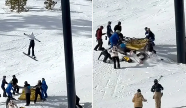 Βίντεο: 12χρονη κρέμεται από τελεφερίκ σε χιονοδρομικό κέντρο στην Καλιφόρνια και πέφτει στο χιόνι