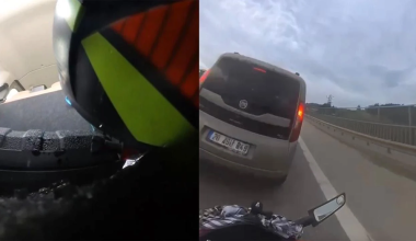 Βίντεο: Η στιγμή που μοτοσικλετιστής στην Τουρκία «καρφώνεται» σε φορτηγάκι με 113χλμ./ώρα