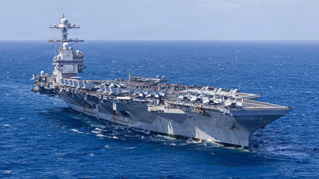 Το αμερικανικό αεροπλανοφόρο USS Gerald R. Ford κατευθύνεται προς τη Μέση Ανατολή