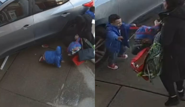 Νιου Τζέρσεϊ: Η στιγμή που μεθυσμένη οδηγός πέφτει πάνω σε μητέρα με τα δύο παιδιά της έξω από νηπιαγωγείο