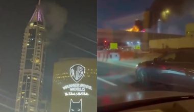 Ντουμπάι: Συντρίμμια από ιρανικό βλήμα έπεσαν σε ουρανοξύστη στη Μαρίνα (βίντεο)