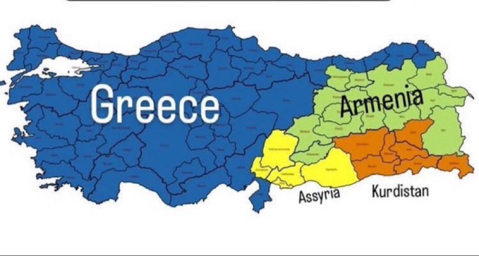 Πλήθος ισραηλινών λογαριασμών στο Χ ανεβάζουν εικόνες με το νέο χάρτη της Τουρκίας