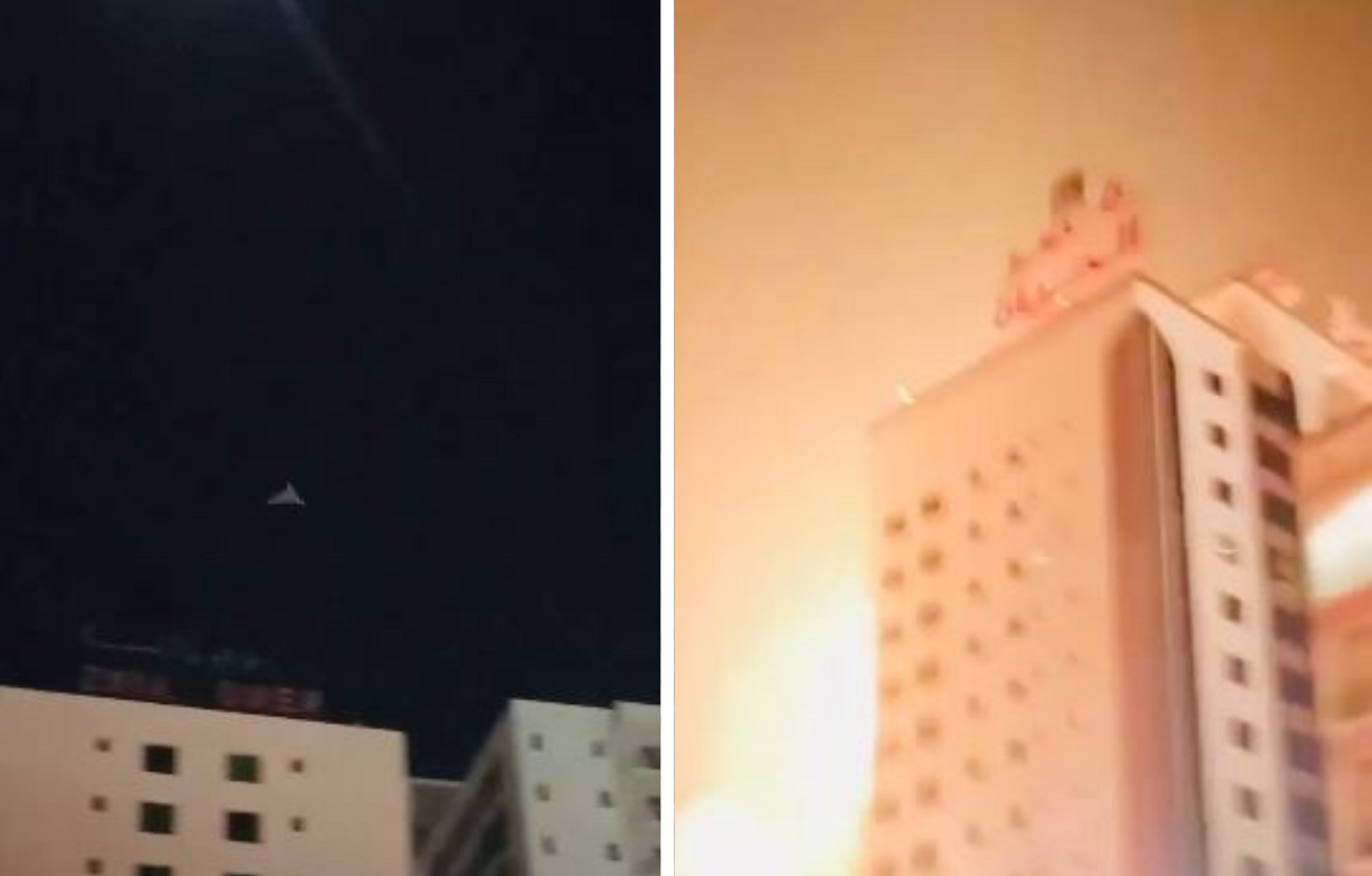 Απίστευτο πλήγμα ακριβείας από ιρανικό Shahed-136: Έπεσε σαν κομήτης σε κτήριο στο Μπαχρέιν – Δείτε βίντεο
