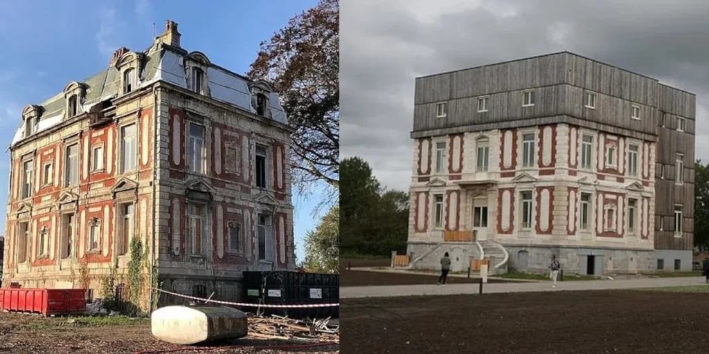 «Αισθητικό έκτρωμα»: Ιστορικός πύργος στη Γαλλία έγινε…συγκρότημα ξύλινων κατοικιών (φώτο)