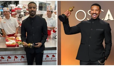 Χαλαρός Michael B.Jordan γιόρτασε σε ένα φαστφουντάδικο το βραβείο Όσκαρ που κέρδισε (βίντεο)