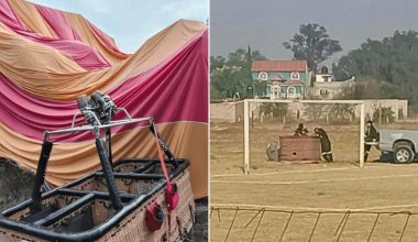 Μεξικό: Αερόστατο κτύπησε σε ηλεκτροφόρα καλώδια και συνετρίβη σε γήπεδο – Τραυματίστηκαν δύο Βρετανοί