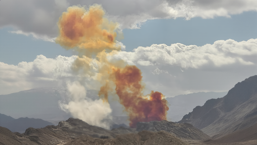 Fotódokumentum: Iráni ballisztikus rakéták bukkannak elő a Föld belsejéből!