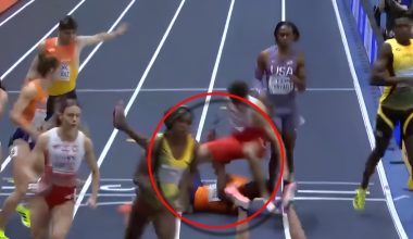 «Καραμπόλα» αθλητριών στο Παγκόσμιο Πρωτάθλημα κλειστού στίβου – Δείτε βίντεο