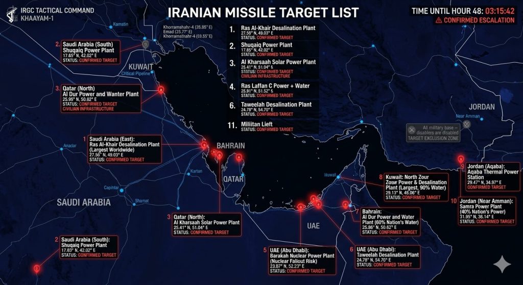 Λίστα θανάτου από την Τεχεράνη: Οι  12 στόχοι που απειλεί να ισοπεδώσει – Και πυρηνικό εργοστάσιο στα ΗΑΕ!