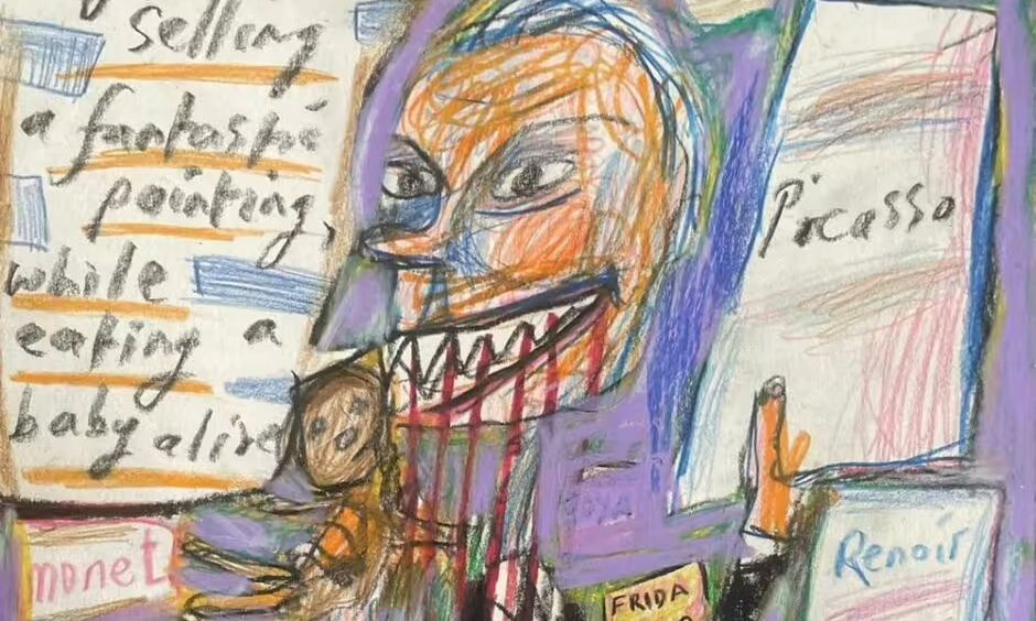 Βρετανία: Σωρεία καταγγελιών για έργα ζωγραφικής που απεικονίζουν Εβραίους να τρώνε μωρά (φώτο)