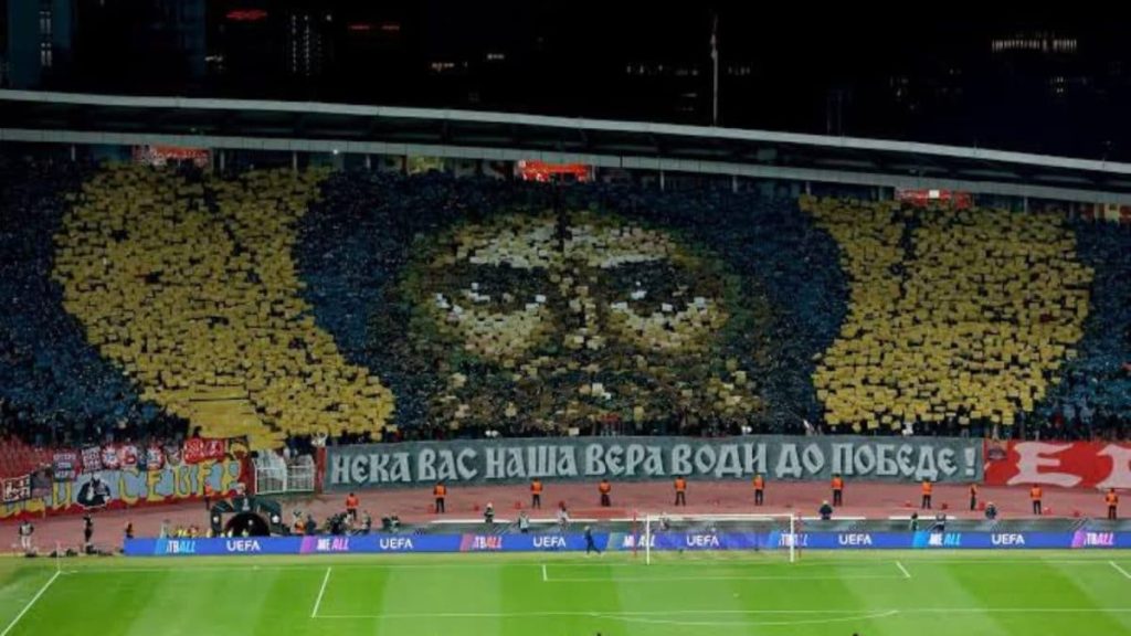 Η UEFA επέβαλε πρόστιμο 95.500€ στον Ερυθρό Αστέρα Βελιγραδίου για μωσαϊκό με την εικόνα του Ιησού (φώτο)