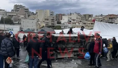 Κρήτη: Ισχυροί άνεμοι «σάρωσαν» το Ηράκλειο – Αναποδογύρισαν τέντες σε λαϊκή αγορά