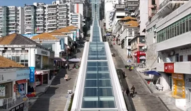 Κίνα: Αυτές είναι οι μεγαλύτερες κυλιόμενες σκάλες του κόσμου – Η ανάβαση μιας ώρας γίνεται σε μόλις 20 λεπτά