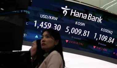 Αισθητή πτώση στο χρηματιστήριο της Νότιας Κορέας εξαιτίας του πολέμου στο Ιράν