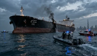 Βίντεο: Παρανάλωμα του πυρός έγινε αμερικανικό τάνκερ που έπληξαν οι Ιρανοί Φρουροί!