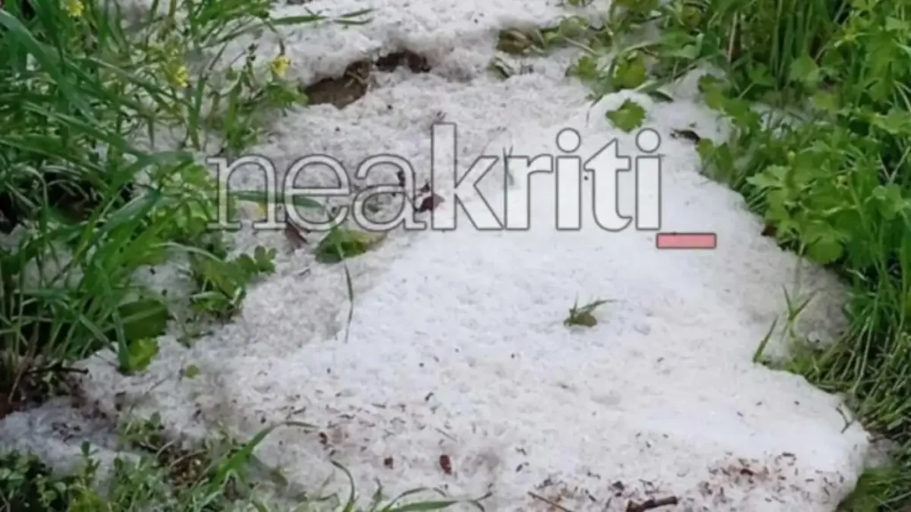 Σφοδρή χαλαζόπτωση σε όλη την Κρήτη εξαιτίας της κακοκαιρίας «Erminio» – Δείτε βίντεο και φωτογραφίες