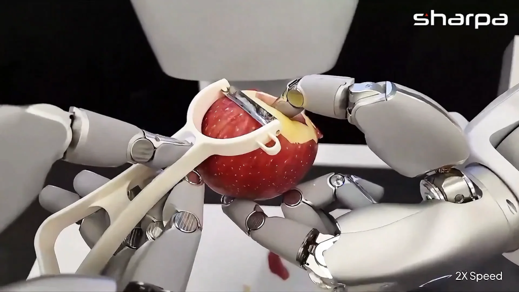 Ανθρωποειδές ρομπότ ξεφλουδίζει μήλο καλύτερα και από… επαγγελματία (βίντεο)