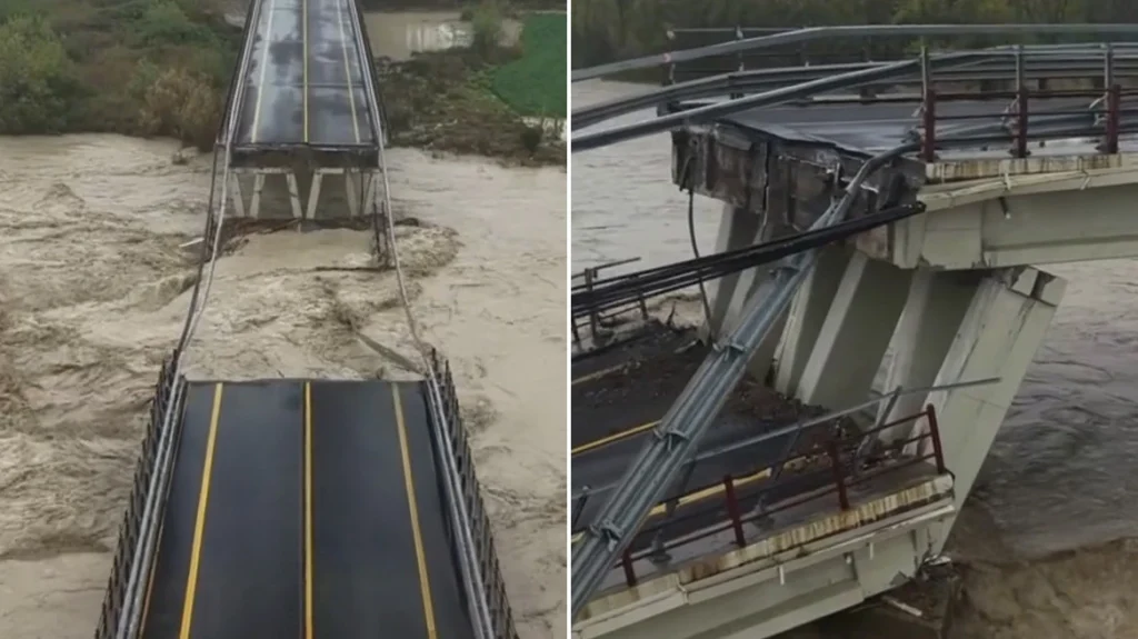 Ιταλία: Κατέρρευσε γέφυρα από την σφοδρή κακοκαιρία