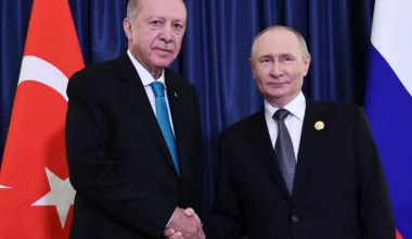 Β.Πούτιν – Ρ.Τ.Ερντογάν: Τηλεφωνική συνομιλία για την κατάσταση στη Μέση Ανατολή