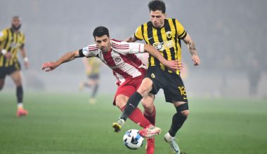 Ολυμπιακός – ΑΕΚ 0-1: Ντέρμπι – μονομαχία για την πρώτη θέση στον δεύτερο αγώνα των play offs