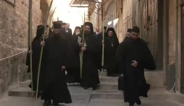 Κυριακή των Βαΐων: Βουβή η λιτανεία στα Ιεροσόλυμα – Έγινε χωρίς πλήθος πιστών εξαιτίας του πολέμου (βίντεο)