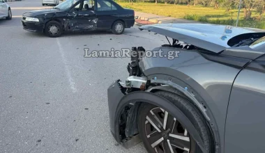 Σφοδρό τροχαίο στη Λαμία: Στο νοσοκομείο παππούς και εγγονός μετά την σύγκρουση του οχήματός τους (βίντεο – φωτο)