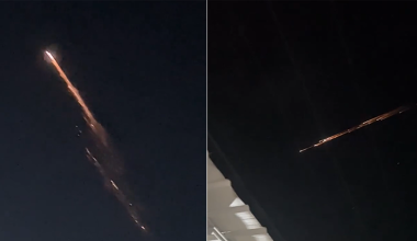 Ινδονησία: H στιγμή που φλεγόμενο «αντικείμενο» διασχίζει τον ουρανό (βίντεο)