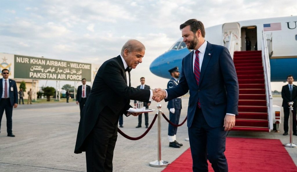 Ο Τζέι Ντι Βανς ολοκλήρωσε τις συνομιλίες του με τον Πακιστανό πρωθυπουργό Σεχμπάζ Σαρίφ