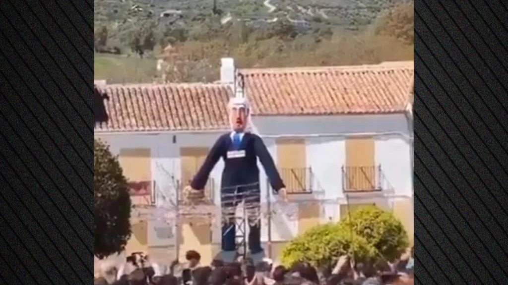 Ισπανία: Ανατίναξαν γιγάντιο ομοίωμα του Μ.Νετανιάχου – Δείτε βίντεο