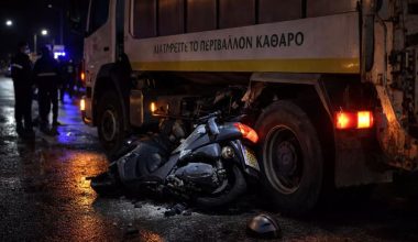 Θανατηφόρο τροχαίο στη Μυτιλήνη: Οδηγός μηχανής σκοτώθηκε μετά από σύγκρουση με απορριμματοφόρο
