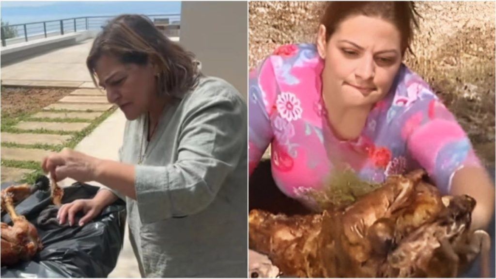 Η Βίκυ Σταυροπούλου μπροστά από το αρνί θυμήθηκε την επική ατάκα που είπε στο «Είσαι το ταίρι μου» (βίντεο)