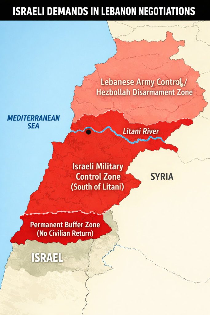 Λίβανος: Το Ισραήλ ζητάει την δημιουργία τριών ζωνών