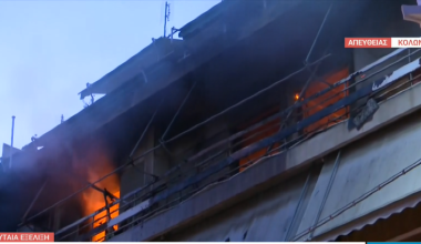 Ανείπωτη τραγωδία: Δύο νεκροί στον Κολωνό – Διαμέρισμα έγινε παρανάλωμα του πυρός (βίντεο)