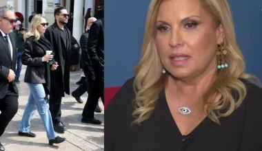 Το «καρφί» της Μαίρης Αυγερινοπούλου στην Γ.Καληφώνη για τον καφέ στο χέρι στην κηδεία της Μαρινέλλας (βίντεο)