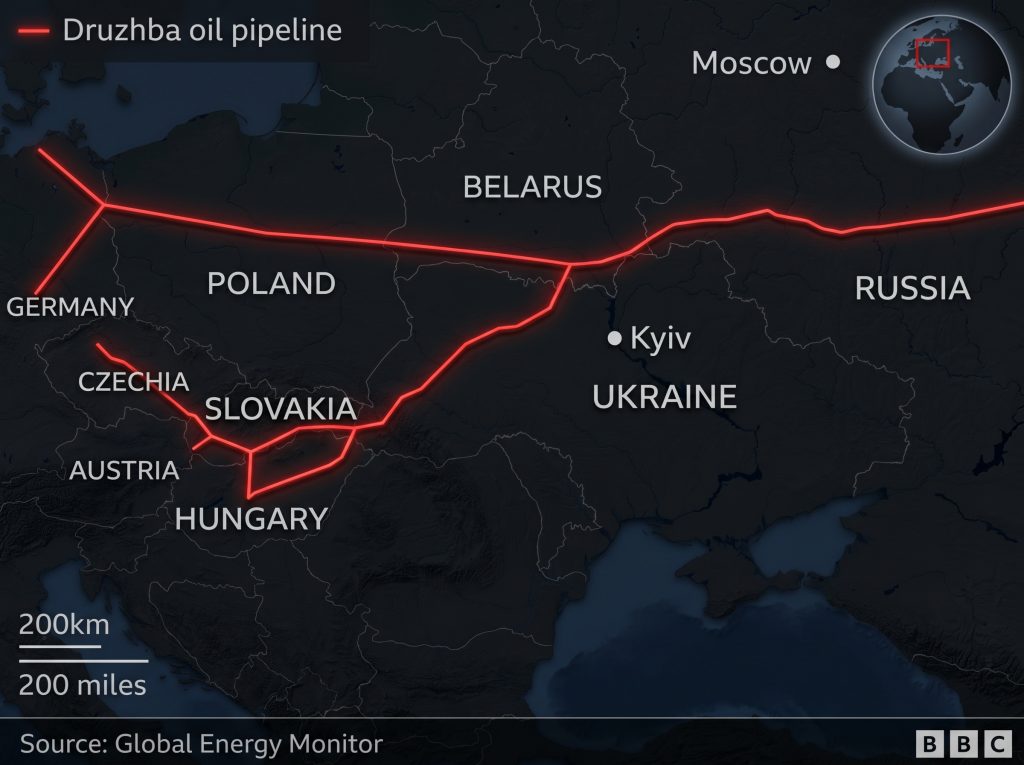 «Βόμβα» από  Μόσχα: Διακόπτει την παροχή πετρελαίου στην Γερμανία μέσω του αγωγού Druzhba!