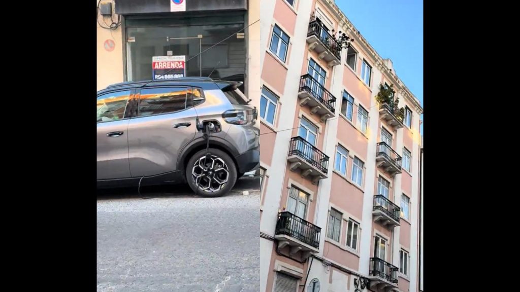 Τι κι αν έμενε στον 5ο και ήθελε να φορτίσει το αυτοκίνητό του; Πέταξε την μπαλαντέζα… και όποιον βρει! (βίντεο)