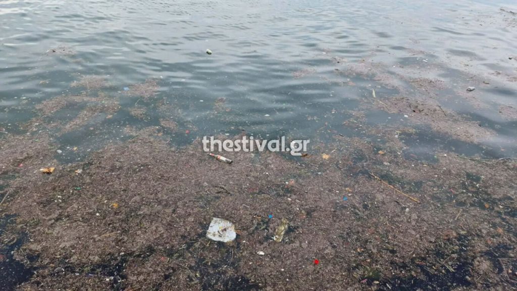 Θεσσαλονίκη: Γέμισε με σκουπίδια ο Θερμαϊκός – Δείτε βίντεο