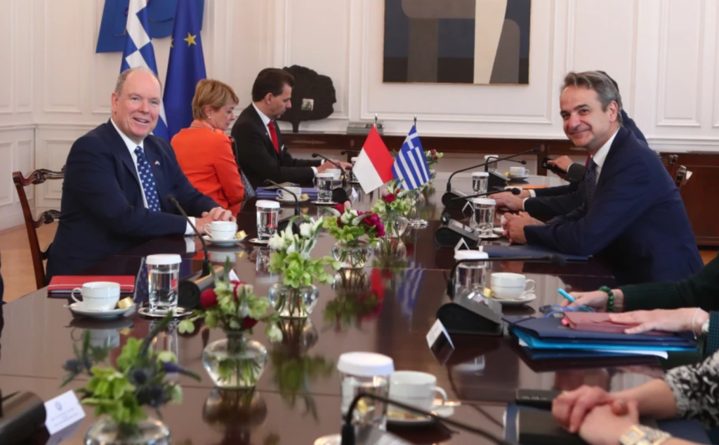 Αλβέρτος ο Β’: Eπίσημη συνάντηση του πρίγκιπα του Μονακό με τον Κ.Μητσοτάκη – Δείτε φωτογραφίες