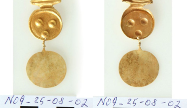 Αίγινα: Ανακαλύφθηκαν αρχαία χρυσά κοσμήματα σε ανασκαφή στον λόφο της Κολώνας (φώτο)