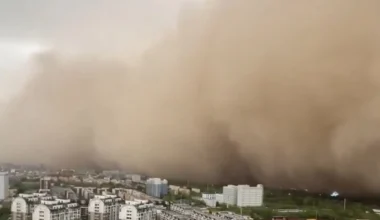 Καταιγίδες στη Βόρεια Κίνα: Σκόνη και άμμος από τη Μογγολία κάλυψαν τα πάντα (δείτε βίντεο)