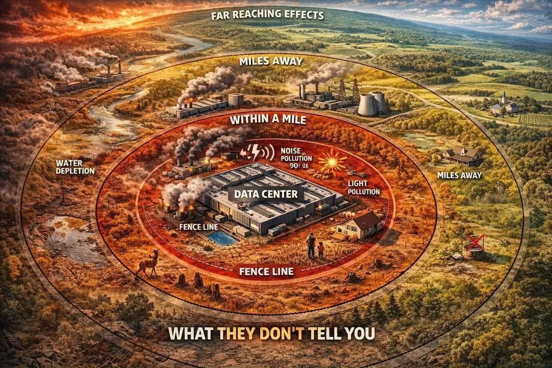 Πώς τα datacenters «σκοτώνουν» ό,τι άφησαν ζωντανό οι ανεμογεννήτριες: «Ρουφάνε» κυριολεκτικά την ζωή γύρω τους!