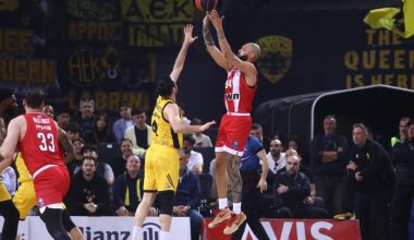 ΑΕΚ-Ολυμπιακός 84-94: Ακόμα ένα ρεκόρ για τους Πειραιώτες μετά την εκτός έδρας νίκη επί της Ένωσης (βίντεο)